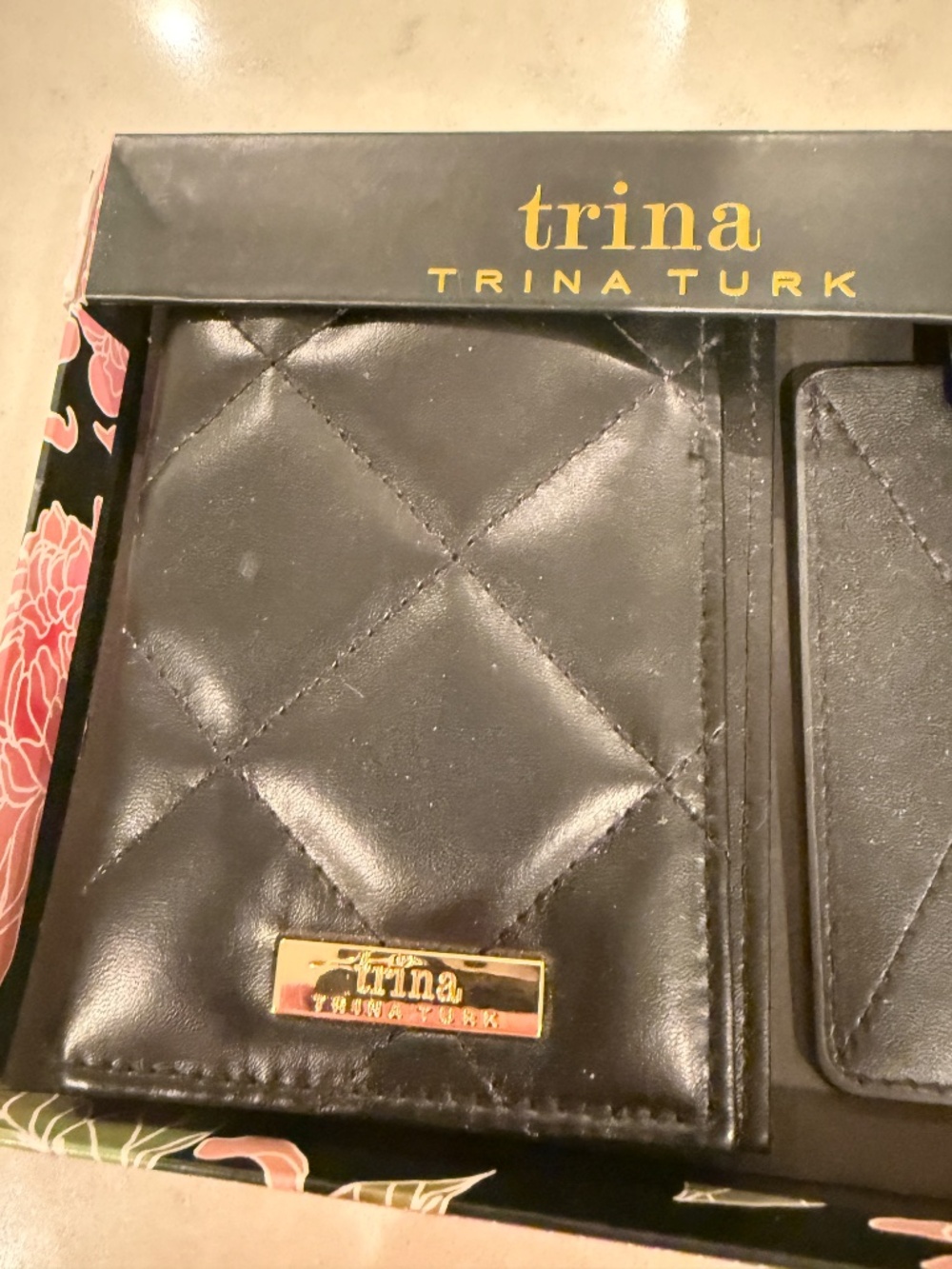 Trina Turk Quilted Passport Holder and Luggage Tag Gift Set - Picture 4 of 4